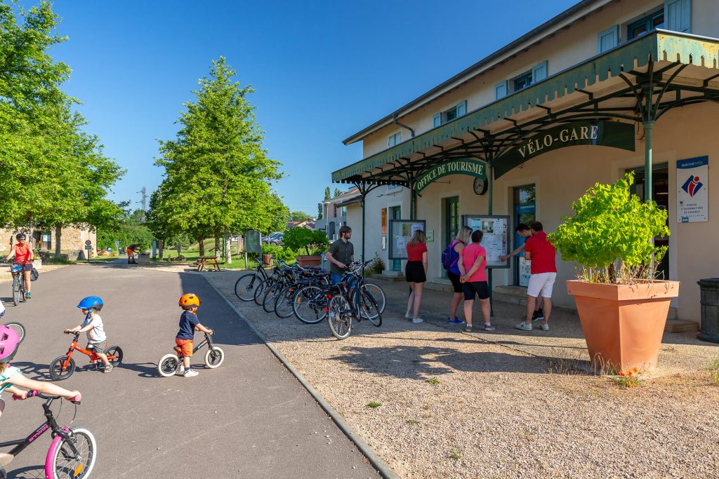 Cyclotourisme, La Vélo Gare, La Voie Verte, Mâconnais, Le Sud Bourgogne