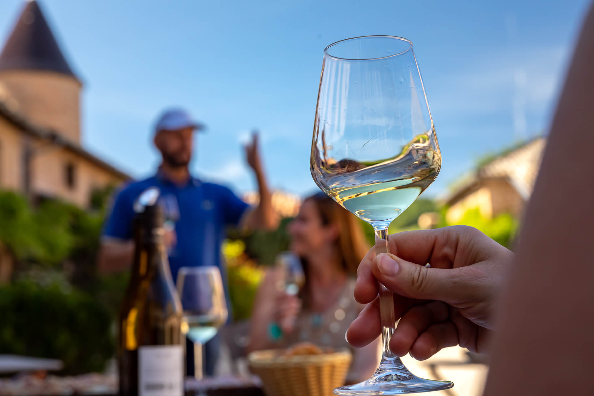 Dégustation, vins du Mâconnais, Château de Chasselas, Le Sud Bourgogne