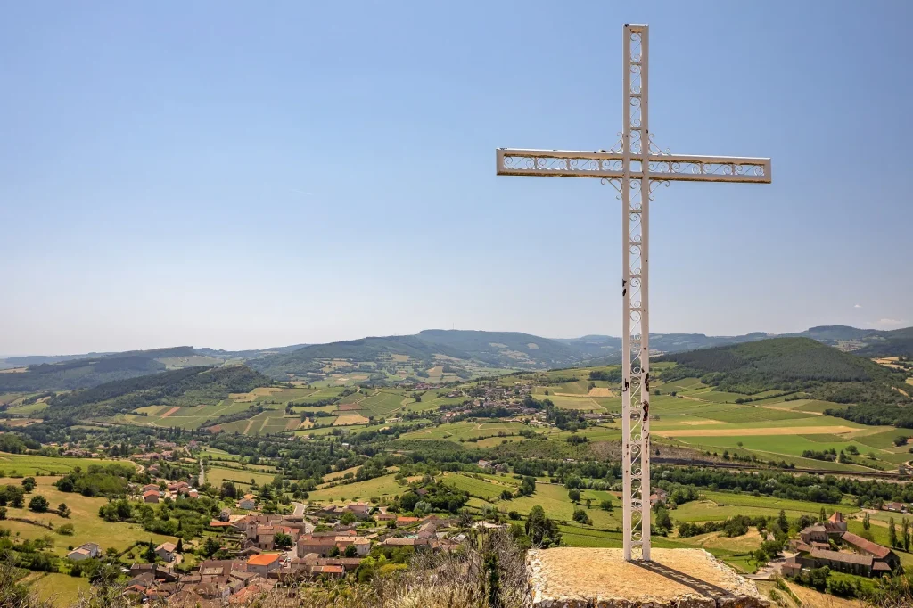 Panorama, la Roche Coche, Berzé-la-Ville, Mâconnais, Le Sud Bourgogne