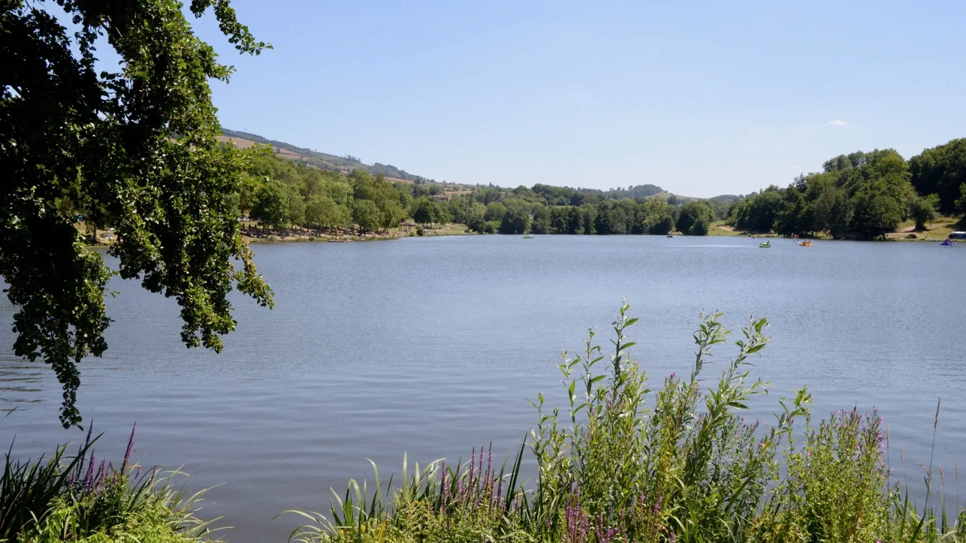 Vue, Lac de Saint-Point, Eté, Le Sud Bourgogne