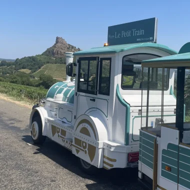 Sortie en petit train électrique vers la roche de Solutré