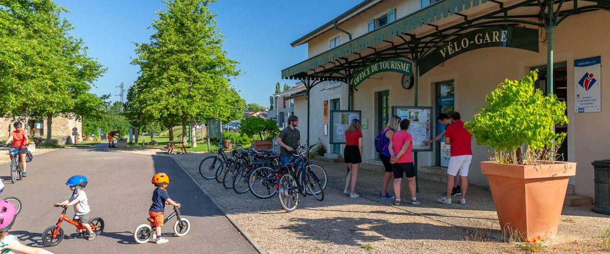 Cyclotourisme, La Vélo Gare, La Voie Verte, Mâconnais, Le Sud Bourgogne