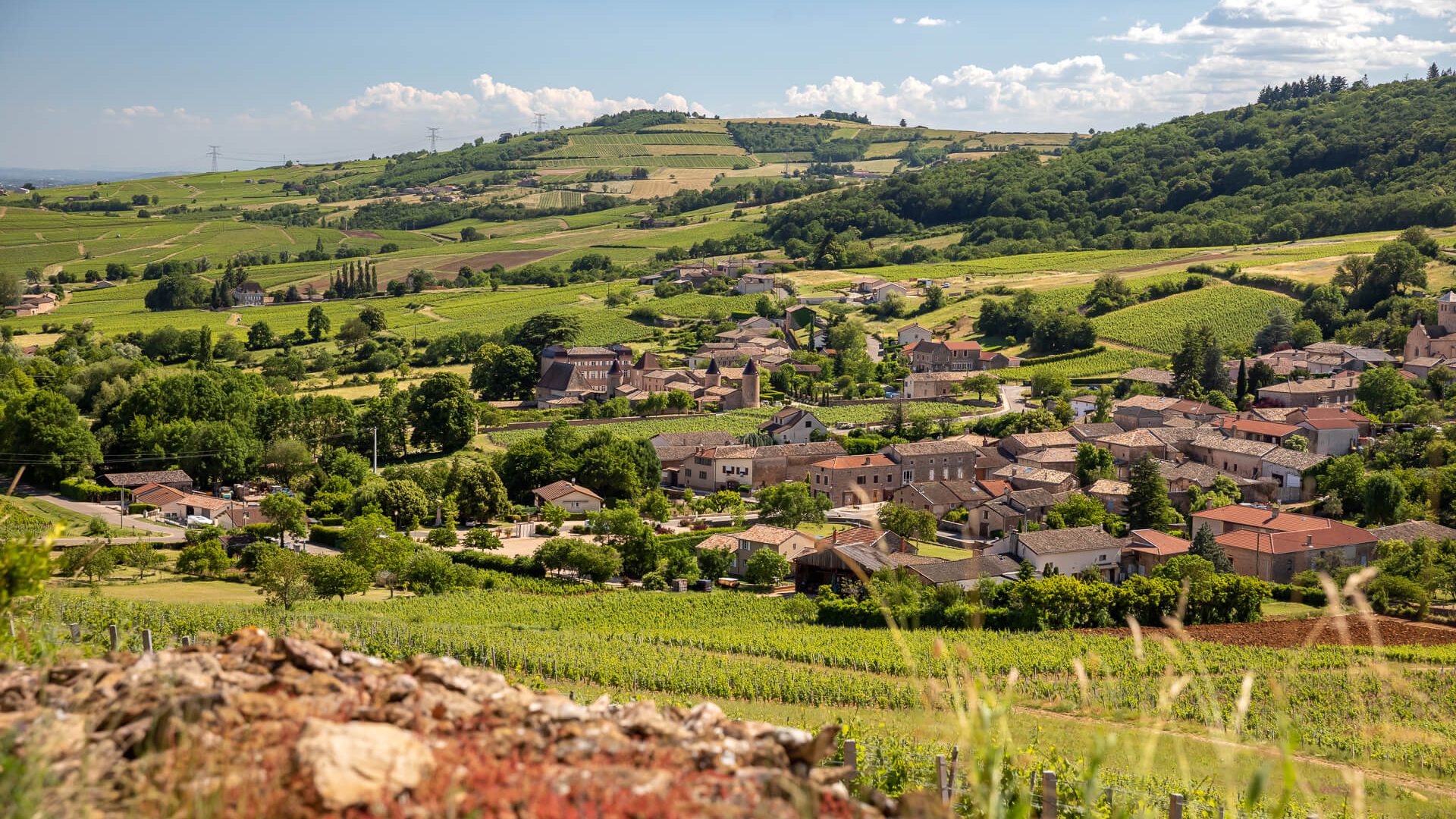 Paysage, village Chasselas, Mâconnais, Le Sud Bourgogne